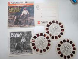 View-Master B310 - The life and time of Grizzly Adams -englanninkielinen kuvakiekkosarja, sisältää tarinavihkon -reel set