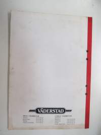 Väderstad Galant sarja NZG 600 - 1100, Exklusiv sarja 500 - 1100 Äkeet valmistusnr. 13 000- Käyttöohjeet &amp; varaosaluettelo -Instructions &amp; parts in finnish