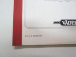 Väderstad Rollex sarja RX 450-1020 Kiekkojyrä valmistusnr. 8 000- Käyttöohjeet &amp; varaosaluettelo -Instructions &amp; parts in finnish