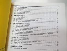 Väderstad Rollex sarja RX 450-1020 Kiekkojyrä valmistusnr. 8 000- Käyttöohjeet &amp; varaosaluettelo -Instructions &amp; parts in finnish