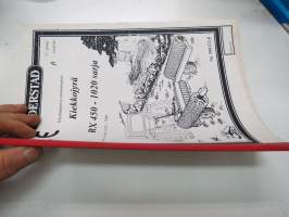 Väderstad Rollex sarja RX 450-1020 Kiekkojyrä valmistusnr. 1313 - 7999 - Käyttöohjeet &amp; varaosaluettelo -Instructions &amp; parts in finnish
