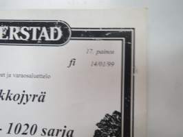 Väderstad Rollex sarja RX 450-1020 Kiekkojyrä valmistusnr. 1313 - 7999 - Käyttöohjeet &amp; varaosaluettelo -Instructions &amp; parts in finnish