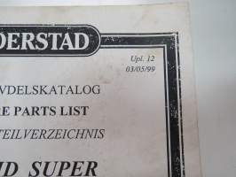 Väderstad Rapid Super RD 300 - 400 C/S nr. 3600-  Reservdelskatalog / Spare parts list / Ersatzteilverzeichnis -varaosaluettelo