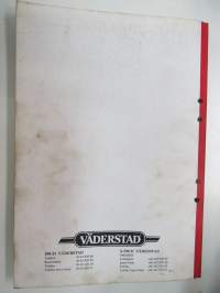 Väderstad Rapid Super kylvökone sarja RD 300 - 400 C/S valmistusnr. 100-2211 -Käyttöohjeet / manual in finnish