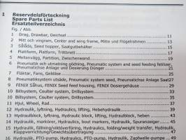Väderstad Rapid RDA 600-800 C nr. 106-  Reservdelskatalog / Spare parts list / Ersatzteilverzeichnis -varaosaluettelo