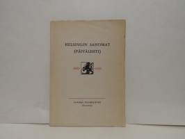 Helsingin Sanomat (päivälehti) 1889-1949