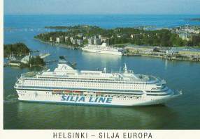 MS Silja Europe  Helsinki  - laivakortti, laivapostikortti kulkematon