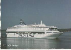 Ms Silja Europe  - laivakortti, laivapostikortti kulkematon