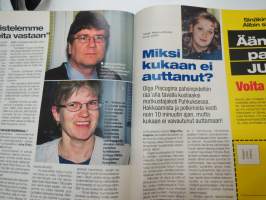 Alibi 2001 nr 3, Kurikan nelossurma - Isä ampui kolme lasta ja itsensä, Tulilahden rikostutkijan haastattelu, Kenneth Salutskij rötöstelee, Huumekunnat, ym.