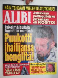 Alibi 2017 nr 11, Polttopulloisku pizzeriaan - Rainer Espoossa, Iskelmälaulaja puukotti ihailijansa hengiltä, Niko Kunnasmäki surmasi tuntemattoman miehen