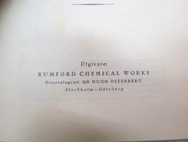 Rumford receptbok, bakpulver -recipees