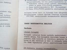 Blaupunkt RTV-319 kuvanauhuri (videonauhuri) käyttöohje / instructions in finnish
