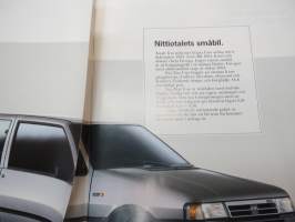 Fiat Uno 1990 -myyntiesite / brochure