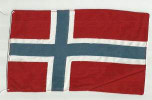 Norjan  lippu kangasta 13x23 cm