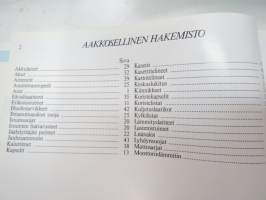 Fiat Tarvikkeita (automyyjän käyttöön tarkoitettu, ei yleisölle) tuoteluettelo / myyntiesite / brochure