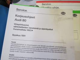 Volkswagen Passat Korjausohjeet, virtapiirikaaviot sähkölaitteiden vianetsintä ja sijaintipaikat 1988- , tehtaan / huollon alkuperäinen kansio