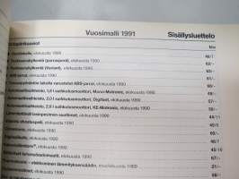 Volkswagen Passat Korjausohjeet, virtapiirikaaviot sähkölaitteiden vianetsintä ja sijaintipaikat 1988- , tehtaan / huollon alkuperäinen kansio