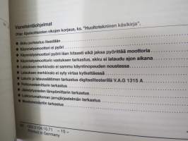 Volkswagen Passat Korjausohjeet, virtapiirikaaviot sähkölaitteiden vianetsintä ja sijaintipaikat 1988- , tehtaan / huollon alkuperäinen kansio