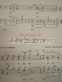 Miesäänisiä lauluja Sortavalan laulujuhliin 1926.