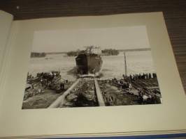 Valmet telakka PADOGALES aluksen kastetilaisuus 25.3.1964 vesillelasku ja juhlat valokuvakansio