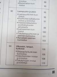 Volkswagen &amp; Audi Service - Korjausohjeet Volkswagen Passat Sähkölaitteet -service booklet