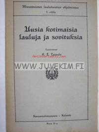 Uusia kotimaisia lauluja ja sovituksia. Miesäänisten laulukuntien ohjelmistoa. 2. vihko