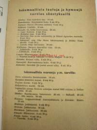 Lauluja muilta mailta. Miesäänisten laulukuntien ohjelmistoa. VIII vihko