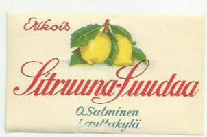 Sitruuna-Suudaa -   juomaetiketti