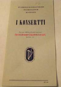 Evankeliumiyhdistyksen  I  konsertti