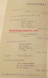 Evankeliumiyhdistyksen  I  konsertti