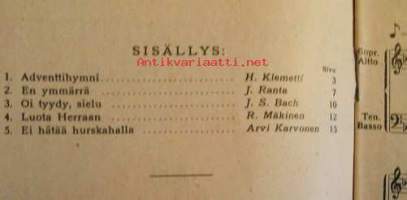 Kirkkolaulujuhlien ohjelmistoa