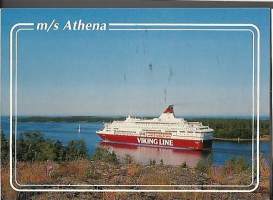 M/S Athena  - laivakortti, laivapostikortti kulkematon