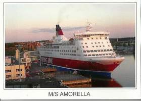 M/S Amorella  - laivakortti, laivapostikortti kulkematon