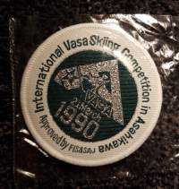 International Vasa Skiing Competion in Asahikawa, 1990. Approved by FIS&amp;SAJ -kangasmerkki