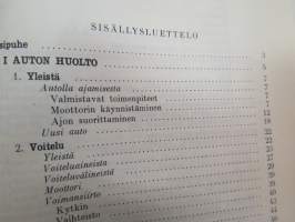 Auton huoltokirja