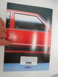 Fiat Uno 45 Fire, 60 S, 70 SL -myyntiesite ruotsiksi / brochure in swedish