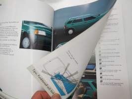 Fiat Tipo 1989 -myyntiesite ruotsiksi / brochure in swedish