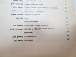 Sensuuri - Jyväskylän ylioppilaslehti 5-vuotisjulkaisu 1966, sisältää monipuolisesti artikkeleita tuolloisesta sensuurista ja sensuurikeskustelusta yhteiskunnassa