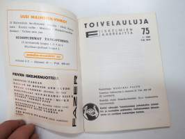 Toivelauluja 75 -popular songs