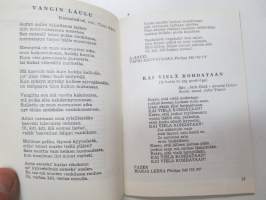 Toivelauluja 72 -popular songs