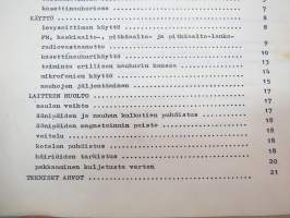 Sony HMK-50 Stereomusiikkijärjestelmä -käyttöohje (tarkastamaton raakakopio käännöksestä)