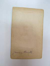 Janne Ruuth -visiittikorttivalokuva, visitcard photo, cdv
