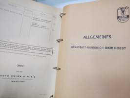 DKW Hobby Werkstatt Handbuch -korjaamokirja