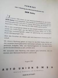 DKW Hobby Werkstatt Handbuch -korjaamokirja