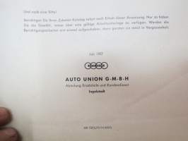 DKW Spezial-Zubehör für Motorräder, Roller und Moped -tarvikeluettelo moottoripyörät, skootterit, mopedit
