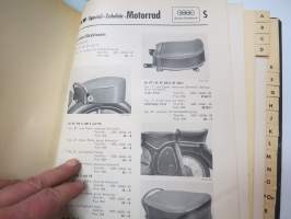 DKW Spezial-Zubehör für Motorräder, Roller und Moped -tarvikeluettelo moottoripyörät, skootterit, mopedit