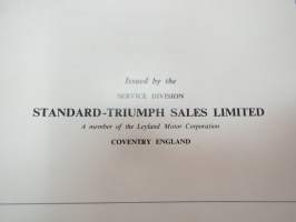 Triumph TR6-PI Workshop Manual Supplement -korjaamokirjan lisäosa