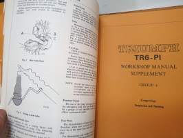 Triumph TR6-PI Workshop Manual Supplement -korjaamokirjan lisäosa
