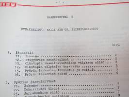 Sisu korjausohjeita II AEQ,AEH 01, AEH 02, AES 01, Eberspächer X3, AJO, AKC, AKO, AMA, AMI, AMP, AMT, AMV, R-R Dieselmoottorit, Kompressori AMP... -korjausohjeita