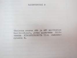 Sisu korjausohjeita II AEQ,AEH 01, AEH 02, AES 01, Eberspächer X3, AJO, AKC, AKO, AMA, AMI, AMP, AMT, AMV, R-R Dieselmoottorit, Kompressori AMP... -korjausohjeita